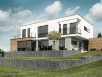 Raffstoren von ROMA bei modernem Einfamilienhaus