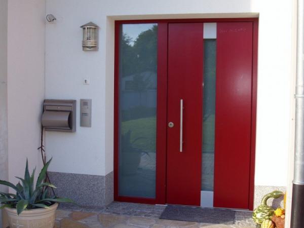 Haustüre Alu mit Seitenteil