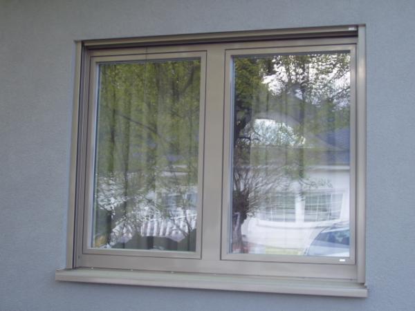 Holz-Alu-Fenster 2-flg. mit Pfosten